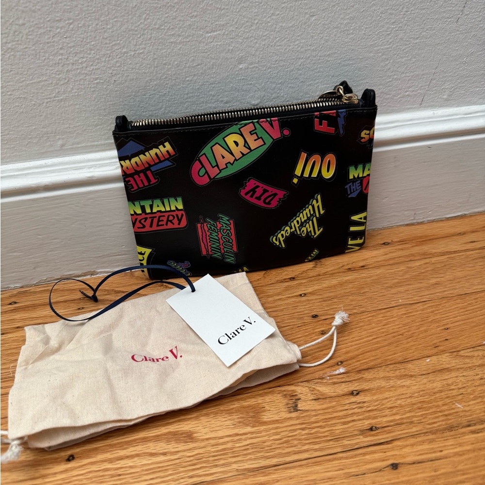 Clare V Multicolor One Hundreds Wallet Clutch